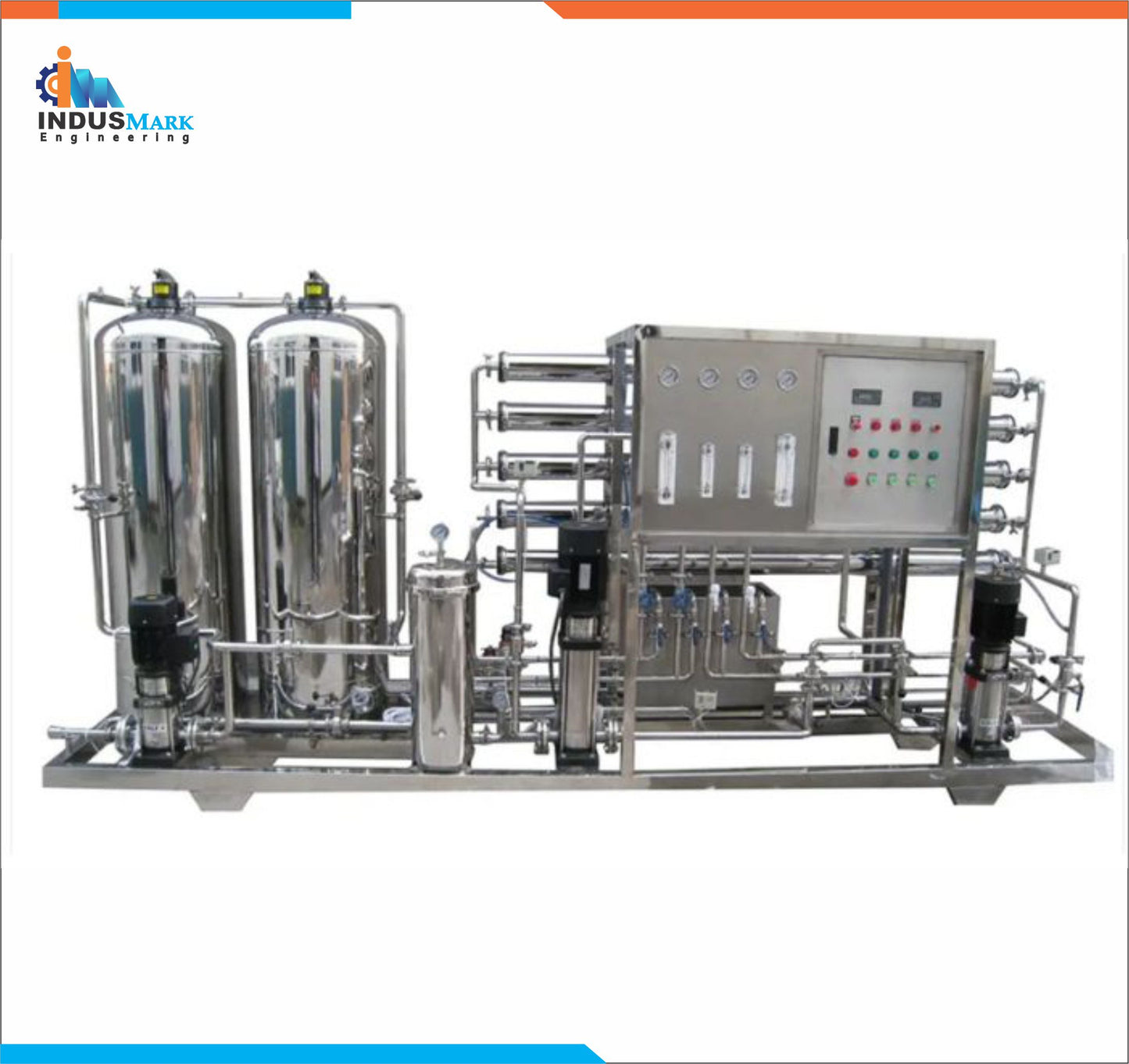 4: 1000L/H Single Stage RO Mobile Water Treatment Machine, Reverse Osmosis System Water Treatment Plant