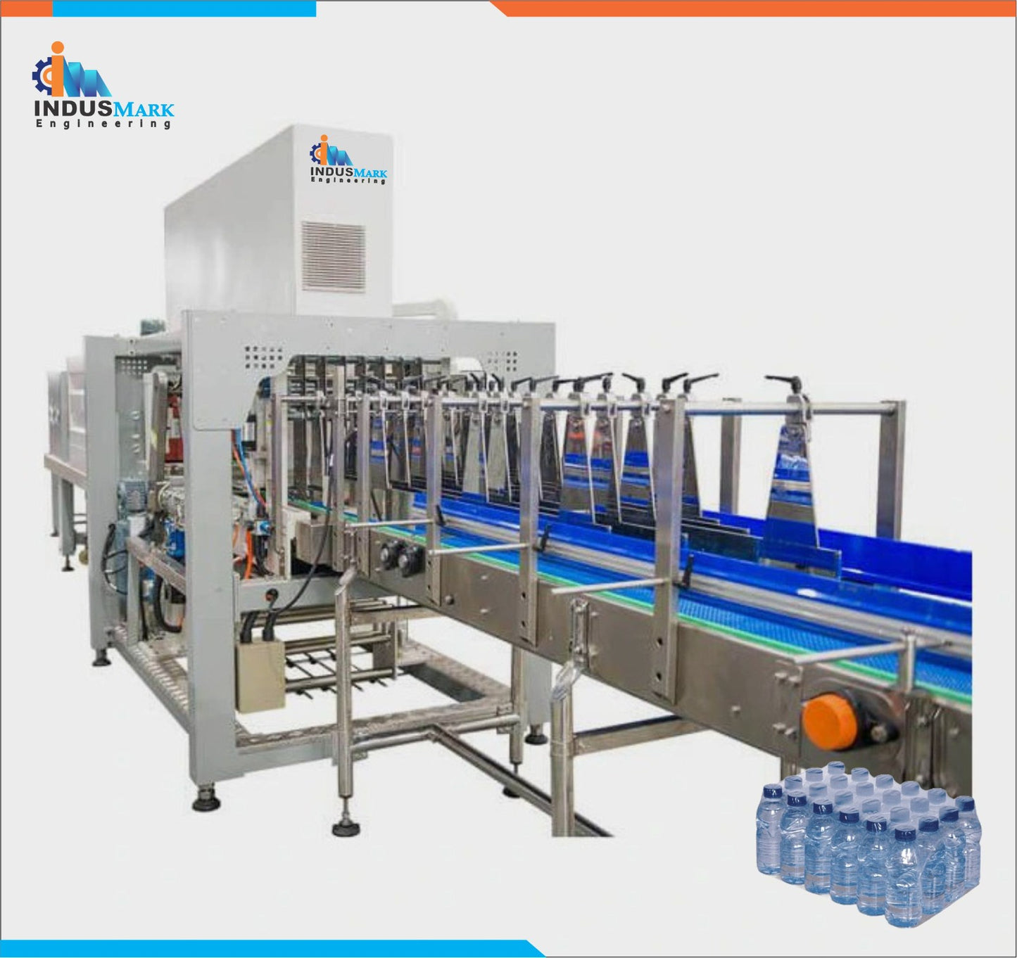 Food PE Film Wrapping Machine - Automatic Linear Type Shrink Wrapping Packing Machine (Color Film)