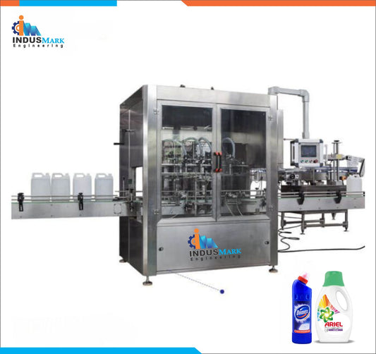Cosmetics - Home care products filling line - Toilet Cleaner Filling Machine