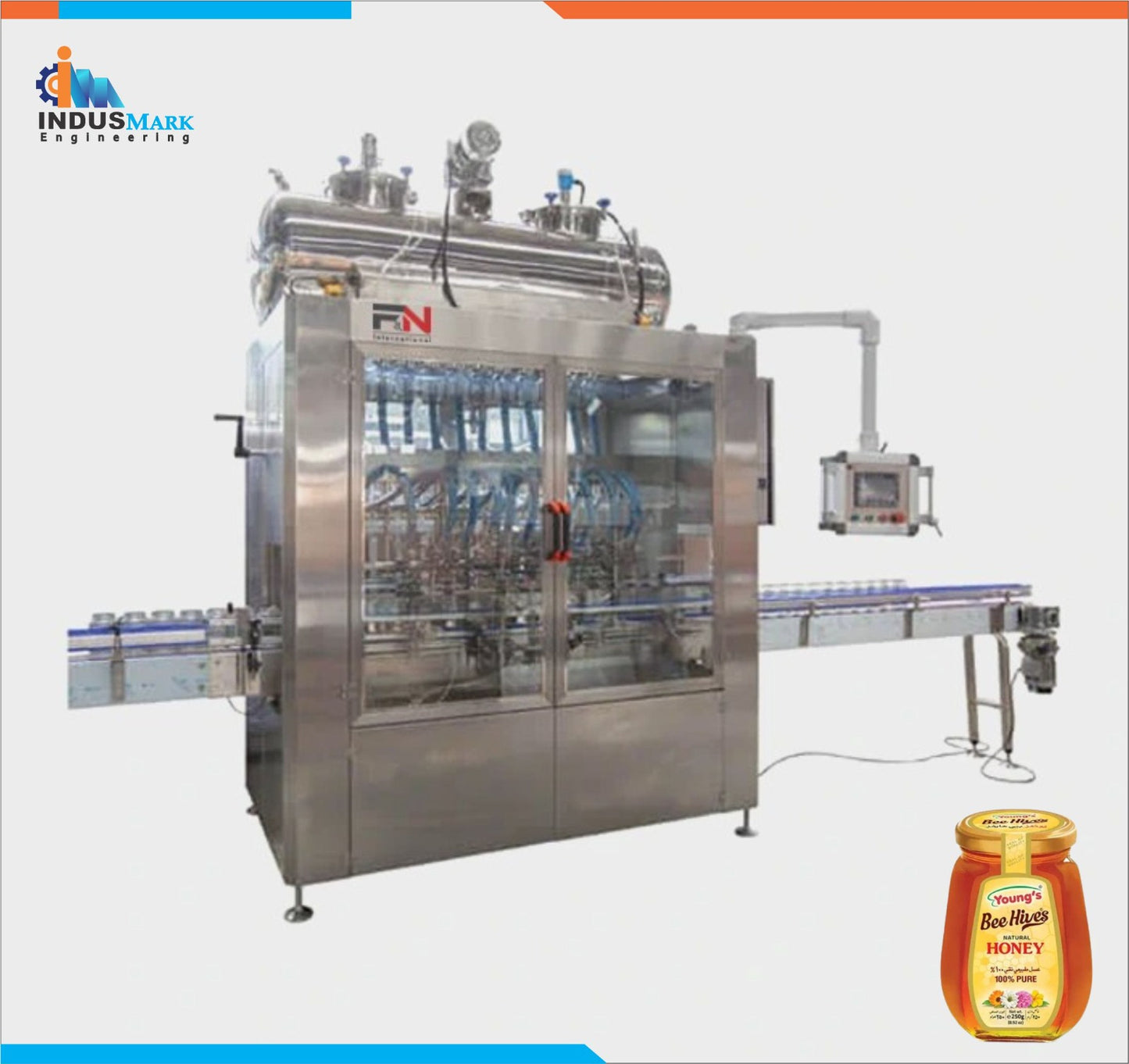 1: Filling Line - Automatic Honey Washing Bottle Filling Capping Machine Complete Production Line